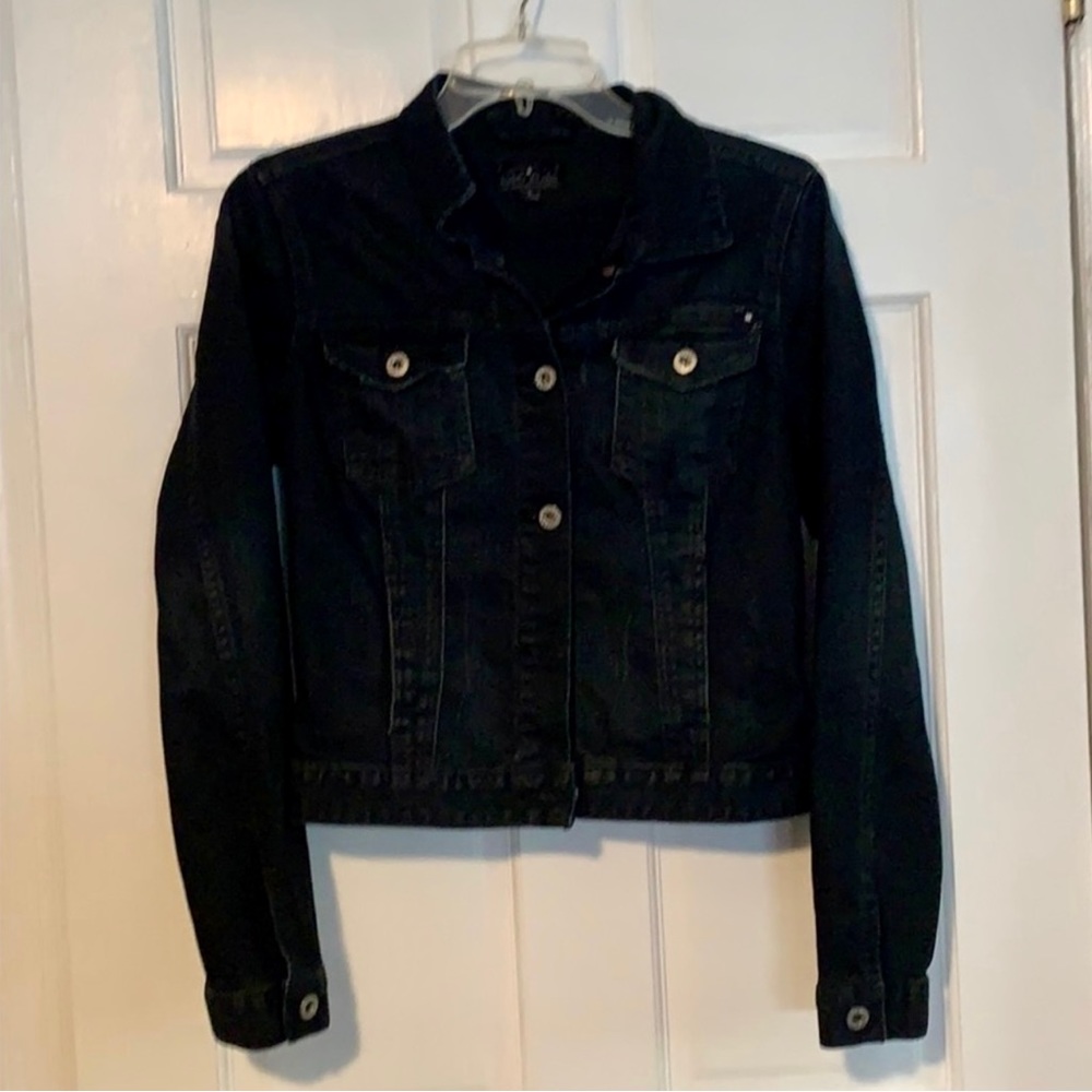 Black Lucky Denim Jacket Small